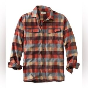EUC LL Bean Men's Chamois Shirt, Traditional Fit, Plaid